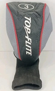 Top Flite 3 Holzabdeckung schwarz und grau 3W Golfschlägerabdeckung - Bild 1 von 5