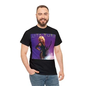 Lita Ford Out For Blood 2nd cover Short Sleeve Tee - Picture 1 of 11