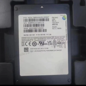 Samsung PM1643 960GB 2.5" SAS 12G/S MZILT960HAHQ-00007 MZ-ILT9600 GXF4 SSD - Afbeelding 1 van 1
