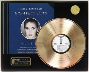 Linda Ronstadt - Vol 2 Gold LP Record Plaque Display - Picture 1 of 3