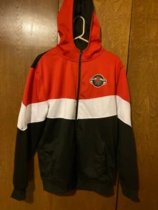 Houston Rockets Full Zippered Hooded Men's Jacket Sz Large Red/White/Black NWTs - Picture 1 of 6