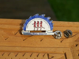 1988 Pacific Coast Precision San Diego California 1 3/4" Enamel Pin Pinback - Picture 1 of 5