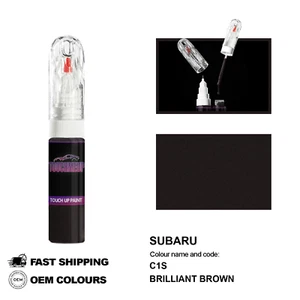 FOR SUBARU BRILLIANT BROWN C1S Touch Up Paint Pen Brush Fix Kit Scratch Chip Set - Picture 1 of 8