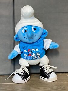 BUILD A BEAR CLUMSY SMURF w/ converse shoes and BC Hoodie