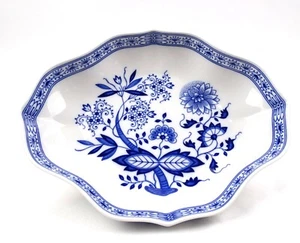 Hutschenreuther Blau Zwiebelmuster Schale mehrpassig L 25 cm Porzellan 1. Wahl - Bild 1 von 7