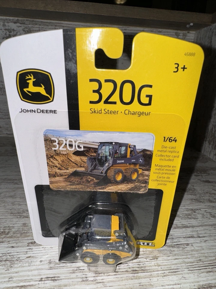 1/64 Scale  John Deere 320G Skid-steer Loader Skid Loader Die-Cast ERTL - Image 1 of 4