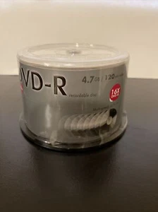 Nexxtech 16X DVD-R 50 Pack Recorable 4.7GB 120 min Video - Picture 1 of 5