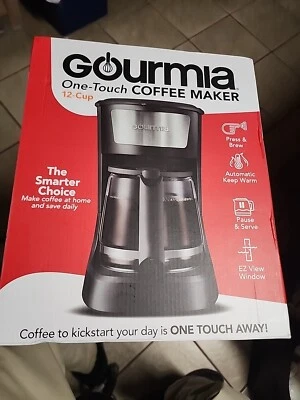 Gourmia 12 Cup One-Touch Switch Coffee Maker Auto Keep Warm FREE SHIPPING - Image 1 of 4