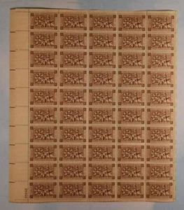 US SCOTT 1071 PANE OF 50 FORT TICONDEROGA STAMPS 3 CENT FACE MNH - Picture 1 of 1