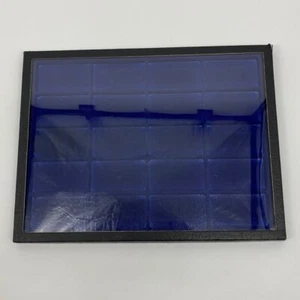 Vtg coperchio acrilico nero espositore gioielli bigiotteria esemplari minerali 16x12x1 - Foto 1 di 19