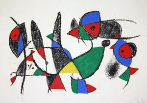 Joan Miro     "Joan Miro Lithographs II-M 1045"   1975 - Picture 1 of 1