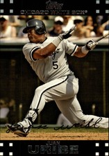 2007 Topps Red Backs Chicago White Sox Baseball Card #544 Juan Uribe