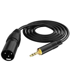 Premium Real 3.5 mm to XLR 3-Pin Male Plug Microphone Mic Cable For Phone Laptop