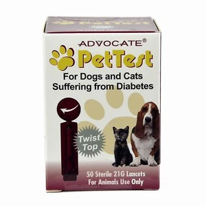 Advocate Pet Test Twist Top Lancette per Animali Domestici, 21g (50CT) - Spedizione Stranamente Veloce! - Foto 1 di 1