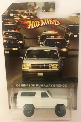 OJ Simpson  '85 FORD BRONCO CUSTOM Hot Wheels w/Real Riders Rubber Wheels - Image 1 of 4