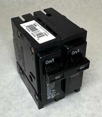 NEW (Qty 1) EATON Cutler-Hammer BR260 Circuit Breaker, Type BR, 2-Pole, 60 Amp - Image 1 of 4