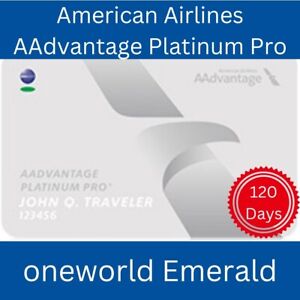 American Airlines AAdvantage Platinum Pro oneworld Emerald 120 Days
