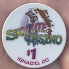 RARE 1998 Sky Ute Casino Fifth 5th Anniversary $1 Poker Chip Ignacio Colorado