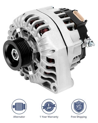 Novo alternador prata compatível com 2002-2005 Chevrolet Venture 3.4L V6 334-1467 - Imagem 1 de 4