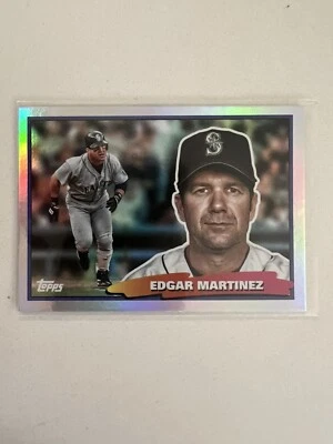 Edgar Martinez Seattle Mariners 2022 Topps Archives 1988 Topps Big Foil 88BF-32 - Image 1 of 2