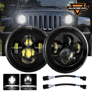 Par de faros LED de 7 pulgadas AUXBEAM para camioneta Ford F-100 F-250 F-350 1953-1977 - Imagen 1 de 12