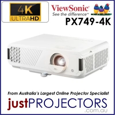 Viewsonic PX749-4K 4K Projector from Just Projectors Aussie Release 3 year wrnty - Image 1 of 4