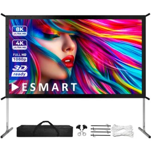 ESMART Professional MIMOBI Faltrahmen-Beamer-Leinwand 221 x 125 cm (100") 16:9 - Bild 1 von 8