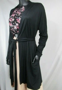 Suéter largo con cinturón delantero abierto Jones New York para mujer, talla S/P-M/M - Imagen 1 de 12
