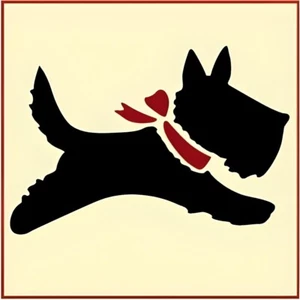 SCOTTY -2 STENCIL - Sagoma di cane scozzese - Lo stencil artistico - Foto 1 di 6