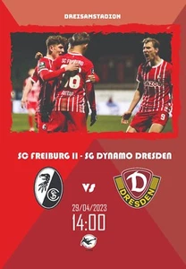FREIBURG II v DYNAMO Dresden Deutschland 29. April 2023 3. Bundesliga Lüfter - Bild 1 von 1