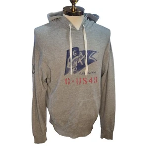 Sudadera con capucha gris de diseñador GANT para hombre grande L - Imagen 1 de 6