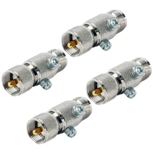 4 pezzi UHF Lightning Arrestor PL259 spina a presa SO239 paratia UHF maschio nuovo - Foto 1 di 7