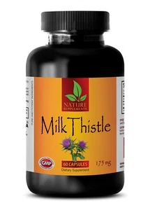 Milk Thistle Extract - Liver Support Detox - Certified Organically Grown 60 Caps - Picture 1 of 2