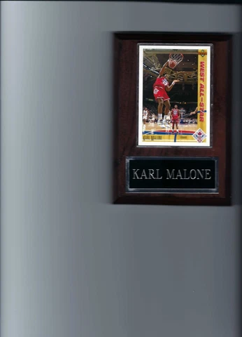 KARL MALONE ALL-STAR PLAQUE UTAH JAZZ BASKETBALL NBA  C2 Cover