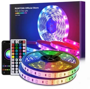 Striscia LED RGB 30M USB Bluetooth - Controllo App e Telecomando - Foto 1 di 7