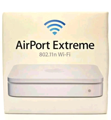 Apple AirPort Extreme 54Mbps 3-Port 1000Mbps Wireless N Router (MC340LL/A) - Image 1 of 4