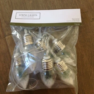 Target Snow Globe Christmas Tree String Lights LED Battery Operated.  - Image 1 of 2