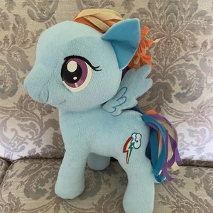 MLP Rainbow Dash Blue My Little Pony 12 inch Plush with ribbon mane-tail 2012 - Picture 1 of 6
