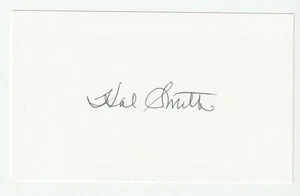 Hal R. Smith Signed 3x5 Index Card Auto Cardinals Pirates Catcher Autograph COA - Picture 1 of 1