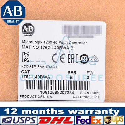 AB 1762-L40BWA / C Allen-Bradley 1762L40BWA MicroLogix 1200 40 Point Controller - Image 1 of 4