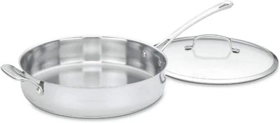 Cuisinart 5-Quart Saute Pan with Helper Handle and Glass Cover - image 1 of 2