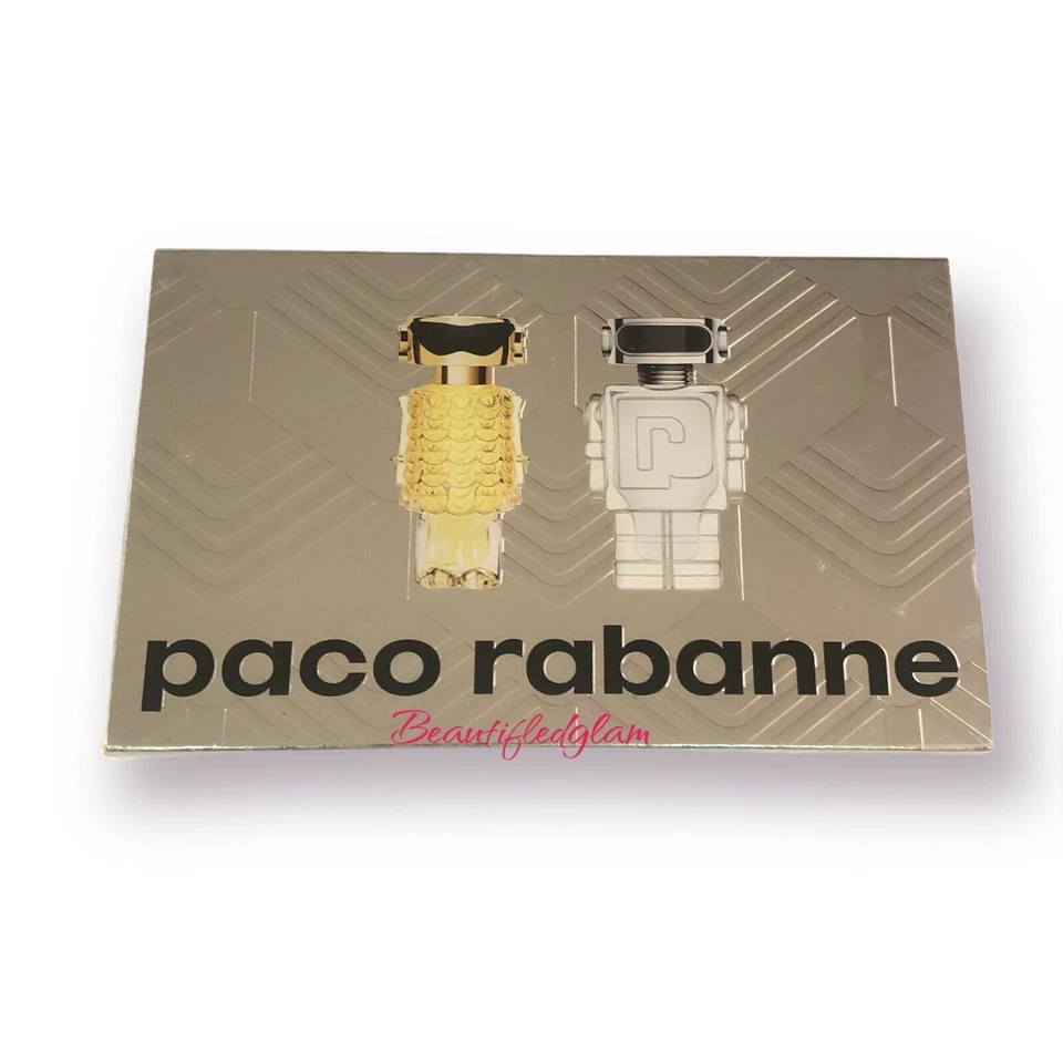 Fame & Phantom de Paco Rabanne 2 piezas mini juego de regalo para mujer, SELLADO Foto 1 de 3
