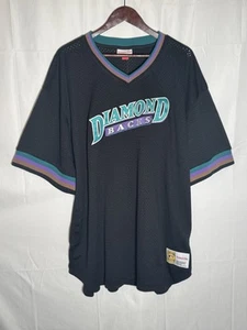 Maglia Mitchell & Ness uomo Diamondbacks MLB bottoni davanti squadra B&T 2XLB - Foto 1 di 5