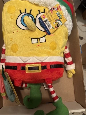 New 2014 Macy's Talking SpongeBob SquarePants Christmas Elf with Puppets w/TAGS - Image 1 of 4