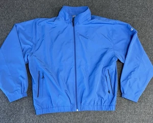 Cutter & Buck CB Weathertec Blue Mens XL Windbreaker Coat Jacket Mesh Lining - Picture 1 of 7
