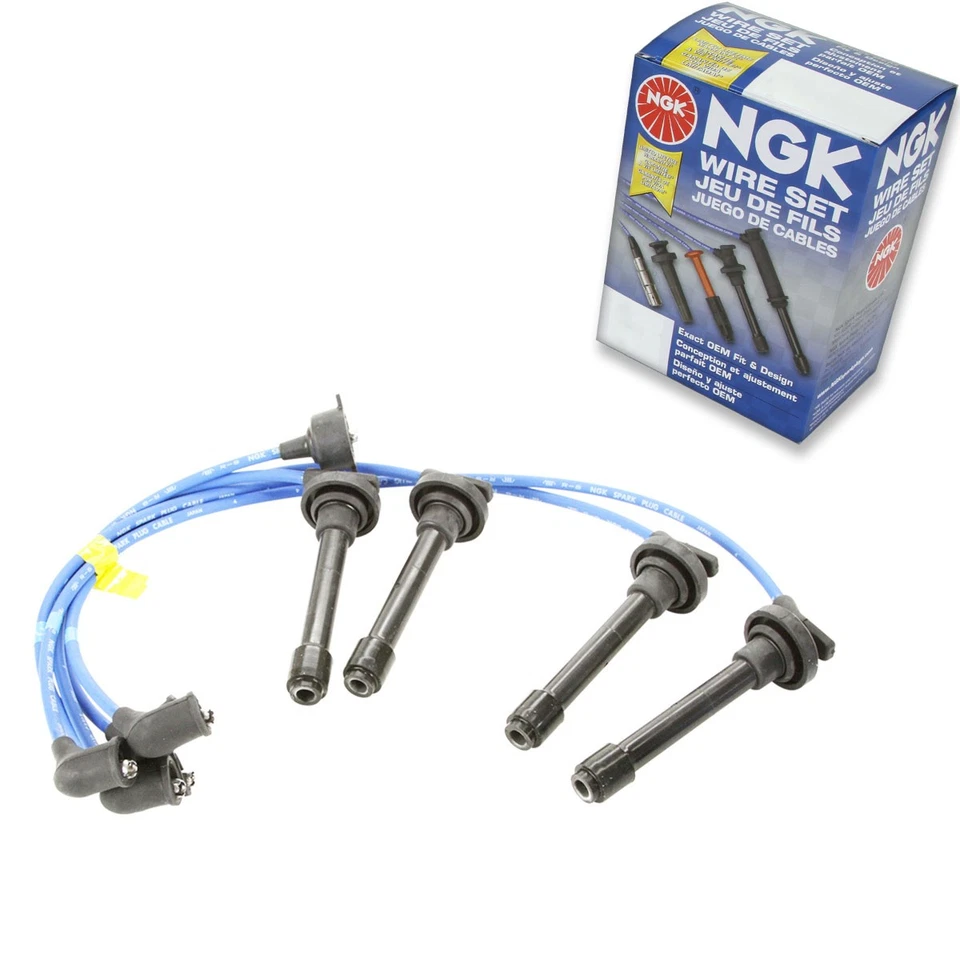 Juego de cables de bujía NGK de 1 pieza para Honda Prelude 1993-2001 2,2 L L4 - Motor qs Foto 1 de 4