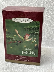 Hallmark Keepsake Ornament 2000 Peter Pan Off to Neverland Disney Magic - Picture 1 of 3