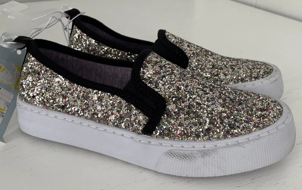 Zapatillas deportivas Cat And Jack Carey juveniles talla 1 sin cordones brillantes brillantes nuevas Foto 1 de 4