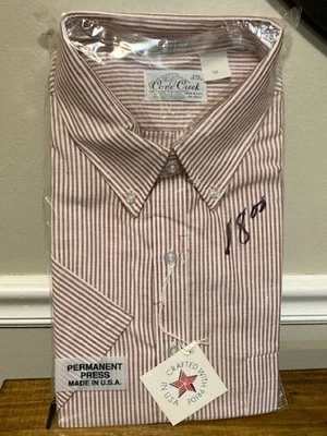 Camisa de vestir manga corta para hombre Cove Creek 2XL 18-18 1/2 nueva en paquete Foto 1 de 4