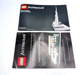 Lego Architecture Burj Khalifa 21008 Instruction Manual and Slip ONLY